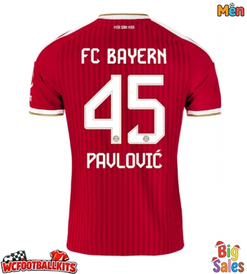 Bayern Munich Aleksandar Pavlovic #45 Replica Home Stadium Shirt 2026-27 Short Sleeve